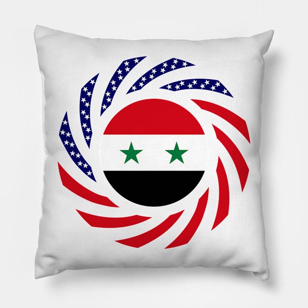 Syrian American Multinational Patriot Flag Series Pillow by Village Values