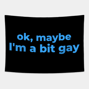 Maybe I'm a bit gay - Sarcastic design Tapestry