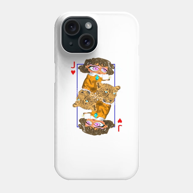 Jack of hearts Phone Case by M[ ]