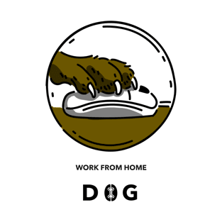 Work From Home Dog T-Shirt