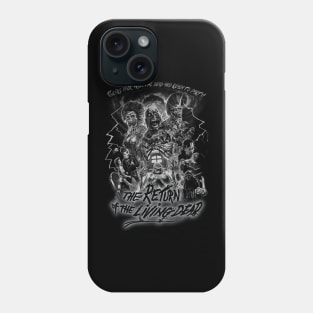 The Return Of The Living Dead, Vintage Horror. (Black & White)) Phone Case