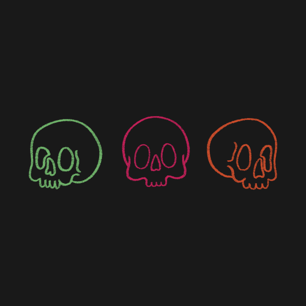 Chalk Skulls by Cadva