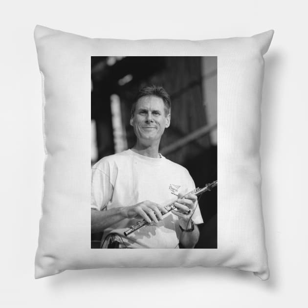 Tim Weisberg BW Photograph Pillow by Concert Photos