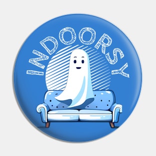 Indoorsy- A cut loner ghost Pin