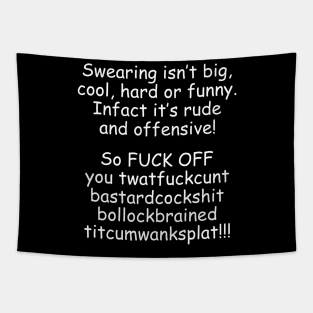 Sweary W/B Tapestry