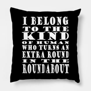 Roundabout Road Traffic Funny Spell Pillow