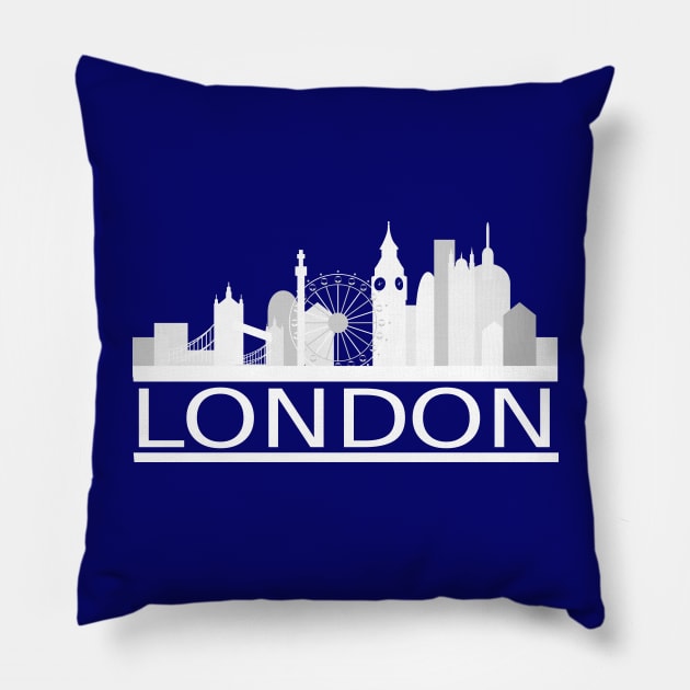 London Skyline Pillow by FelippaFelder