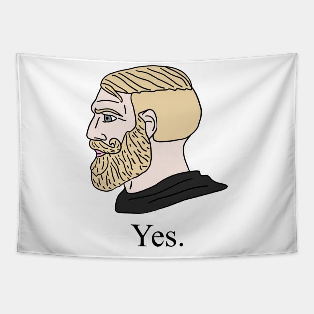 Chad Meme Tapestries for Sale