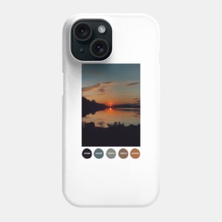 Autumn Sunset Color Palette [Dots] Phone Case