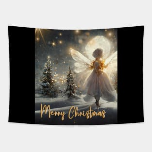 Angel Fairy on the Christmas Day - Holy Xmas Night Tapestry