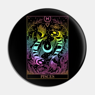 Zodiac sign tarot card Pisces Pin