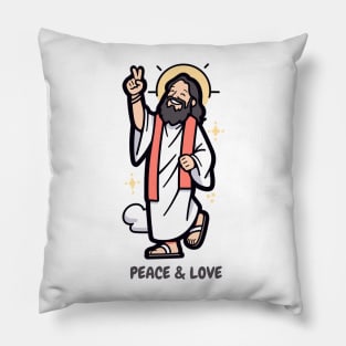 Jesus Peace and Love. Pillow