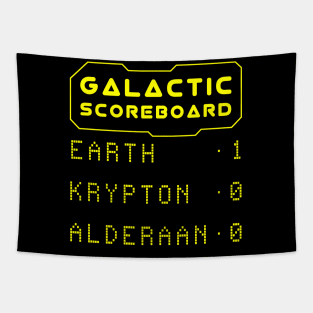 Earth is Number One - Earth Day Galactic Scoreboard Tapestry