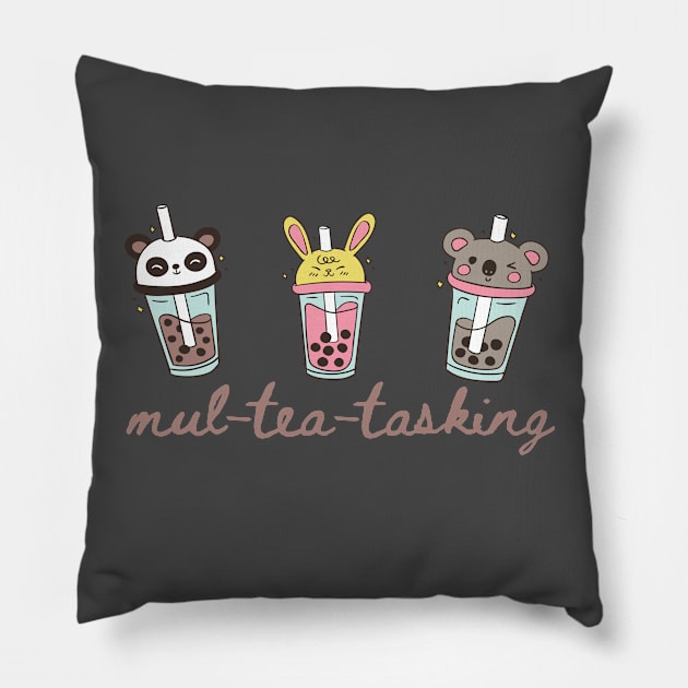 Mul-tea-tasking Pillow by hannahrlin