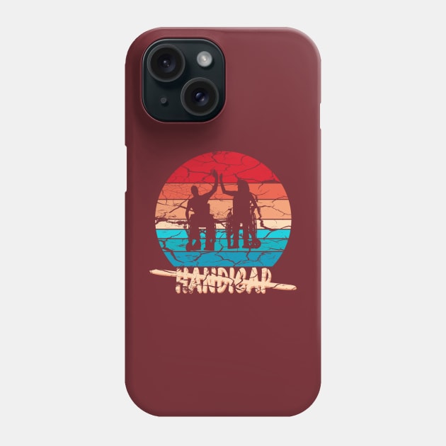 Handicap Multicolor Sunrise Vintage Phone Case by birdo