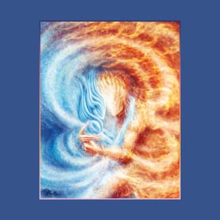 Fire and Ice (cropped, portrait format) T-Shirt