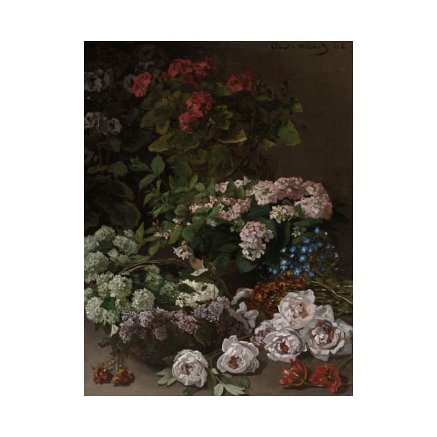 Spring Flowers by Claude Monet by Classic Art Stall