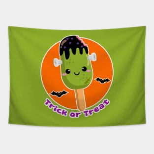 Cute Halloween Frankenstein Ice Cream Tapestry