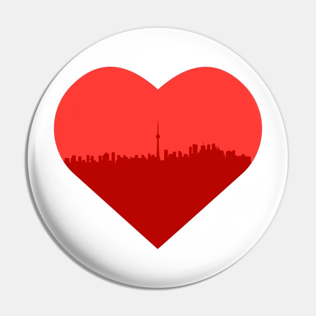 Canada - Heart Toronto Skyline _003 Pin by Tridaak