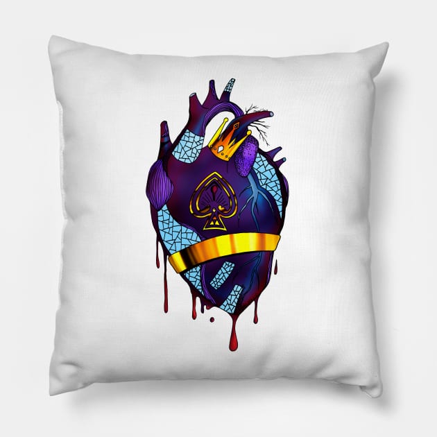 Royal Heart Pillow by kenallouis