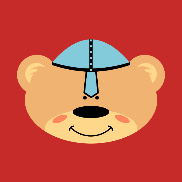 Teddy bear with Viking Helmet by schlag.art