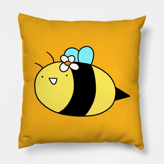 Flower Bee Pillow by saradaboru