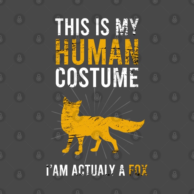 this is my human costume im actually a FOX by Teekingdom