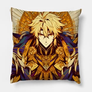 Anime Wonderland: Whimsical Art Prints Featuring Manga-Inspired Designs for Otaku Bliss! Pillow