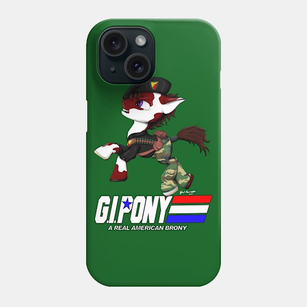 G.I. Pony Phone Case by Magickal Vision: The Art of Jolie E. Bonnette