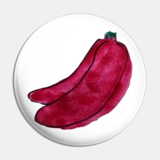 Pink banana watercolor design Pin