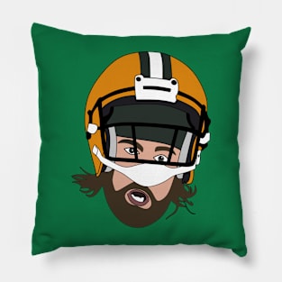 funny face aaron rodgers Pillow