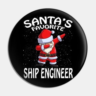 Santas Favorite Ship Engineer Christmas Pin