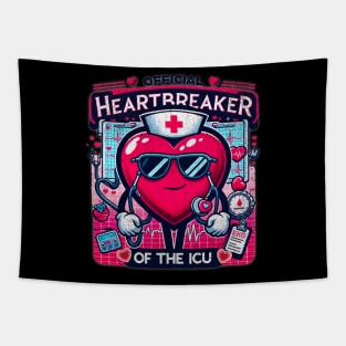 Valentine ICU Nurse Heartbreaker - Playful Nurse IMCU Tapestry