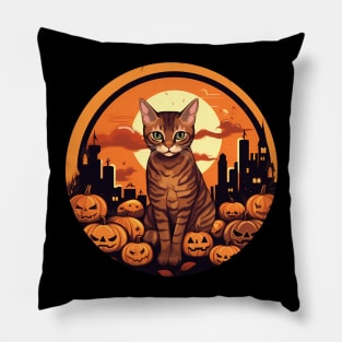 Bengal Cat Halloween, Cat Lover Pillow