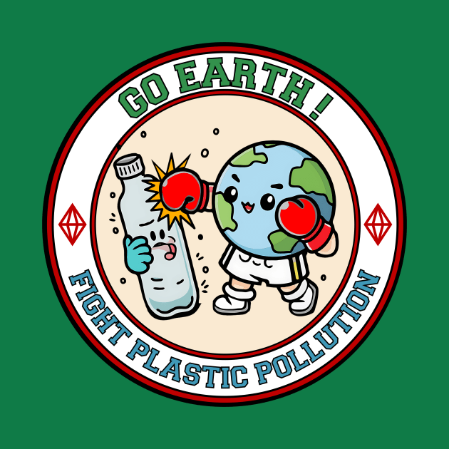 Earth vs Plastic Pollution by NikuDesign