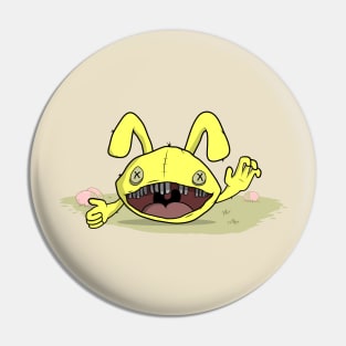 Creepy Easter Bunny Pin