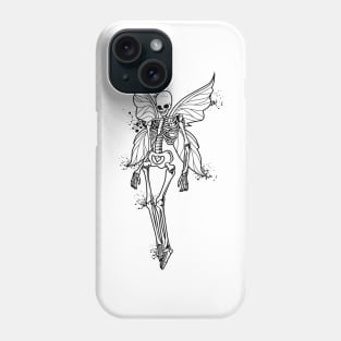 Fairycore - Fairy skeleton with fairy wings Phone Case
