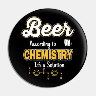 Beer is a solution Pin