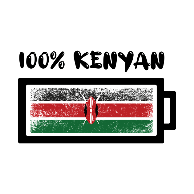 100 Percent Kenyan Flag by ThyShirtProject - Affiliate