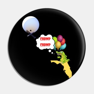 Chinese Spy Balloon Chomp, Chomp Florida Gator Pin