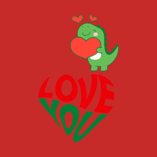 Love You Dino T-Shirt