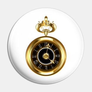 Steampunk pocket watch Pin