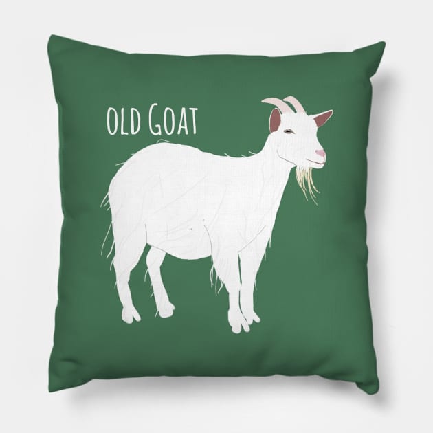 Old Goat Pillow by ahadden