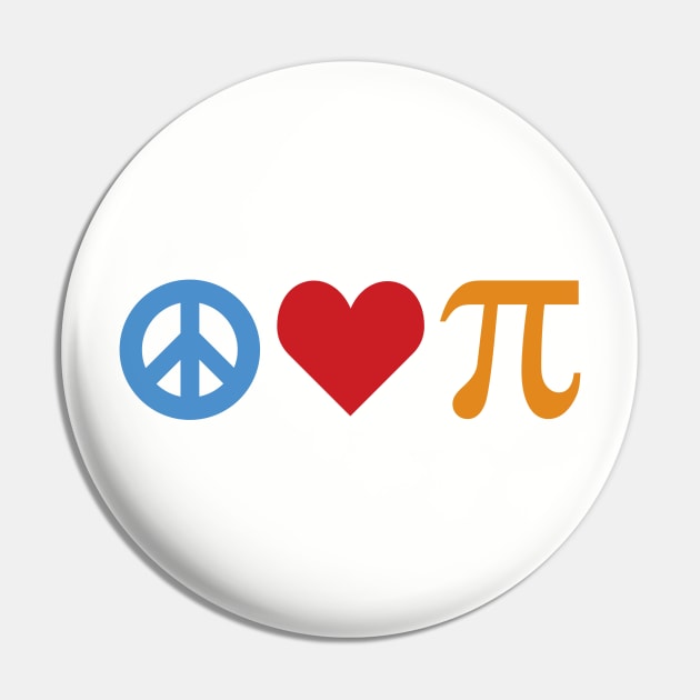 Peace Love Pi Pin by oddmatter