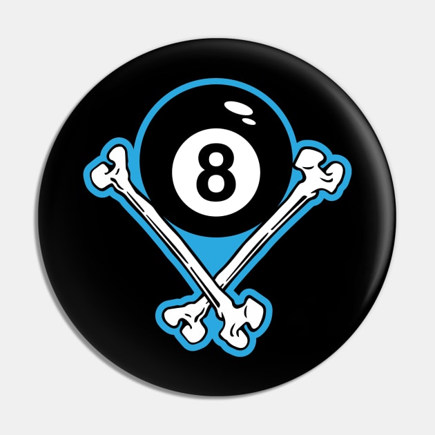 V8 Bones Pin by artwork-a-go-go