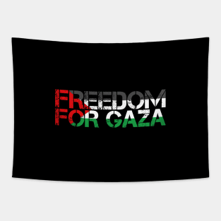 Freedom For Gaza - Palestinian Flag Symbol Of Bravery Tapestry