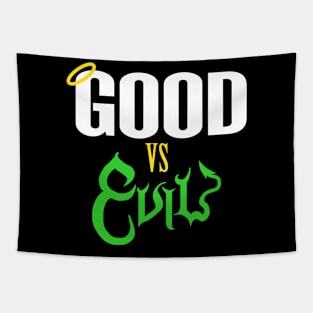 Good verse evil-green Tapestry