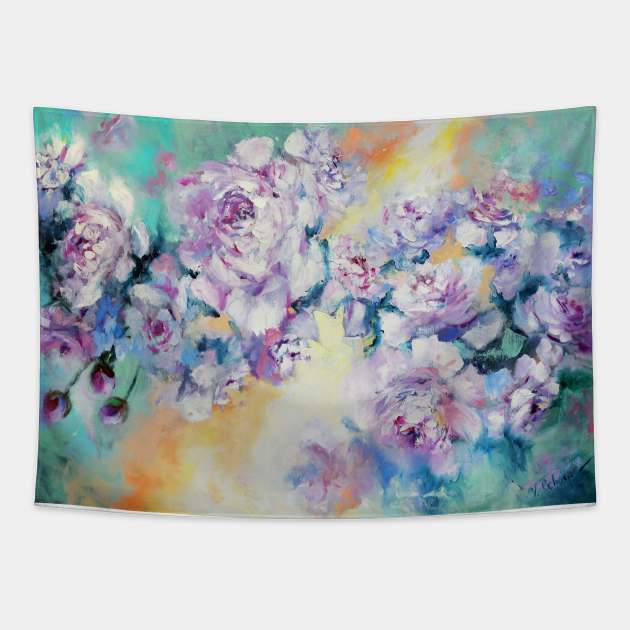 Peonies. Flowers Tapestry by Vita Schagen