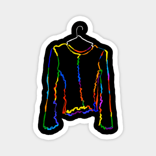 Pop Art Fashion Clothing Silhouette Magnet