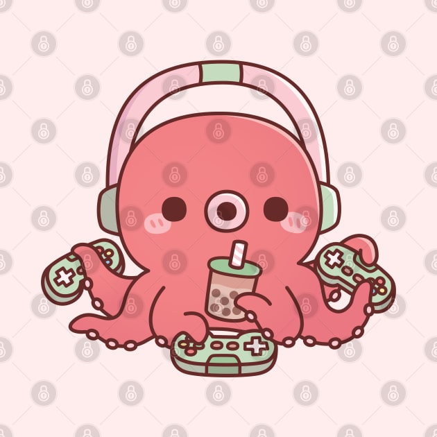 Cute Octopus Gamer Multiplayer Mode by rustydoodle